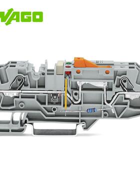 德国WAGO万可连接6mm2功4能型导线接线端1子20-06-1671/02006-167
