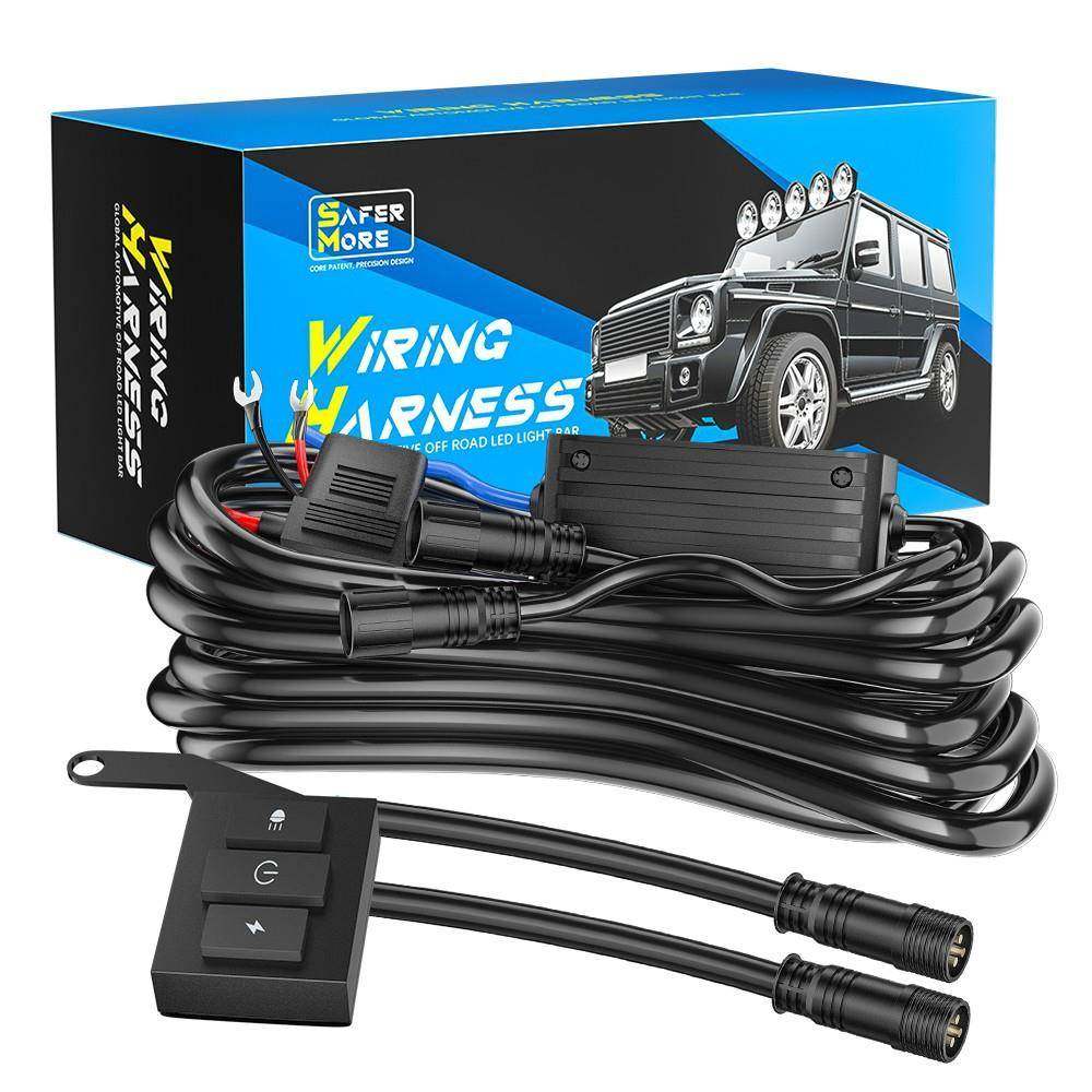 DXZ越野LED灯条线束套件12V继电器开关一拖二3米无线遥控5模式,机械设备,其他机械设备,淘宝优惠券,粉丝福利购,淘宝优惠卷