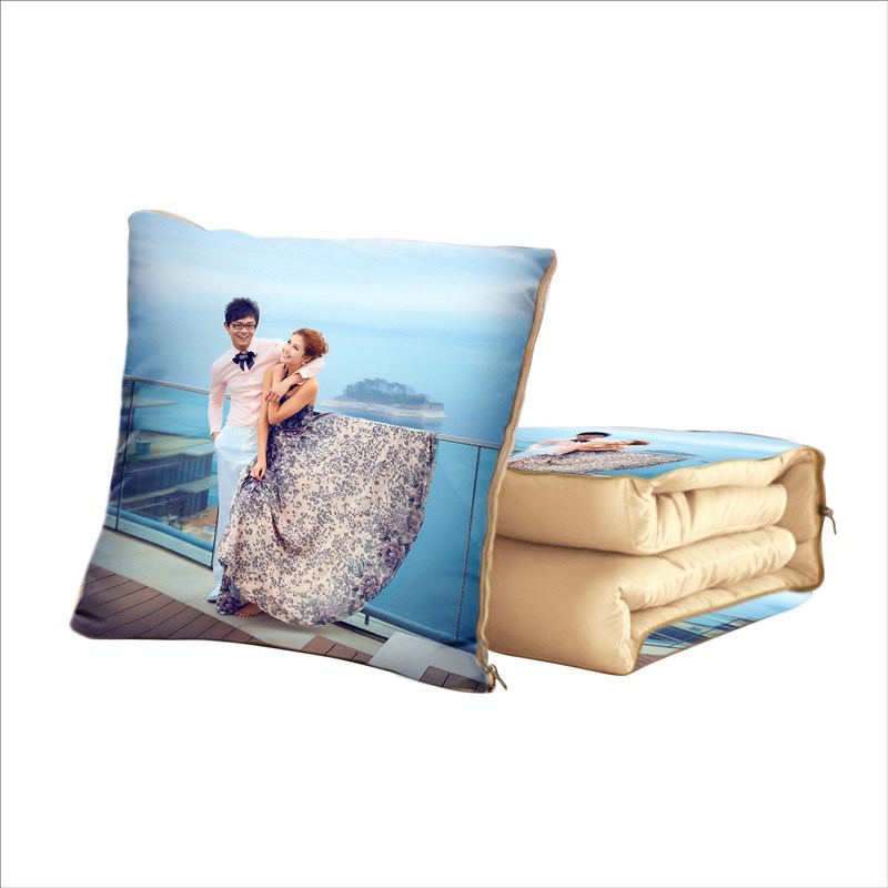 空调被子两用汽车沙发DIY创意礼物个性靠垫来图定制定做照片抱枕