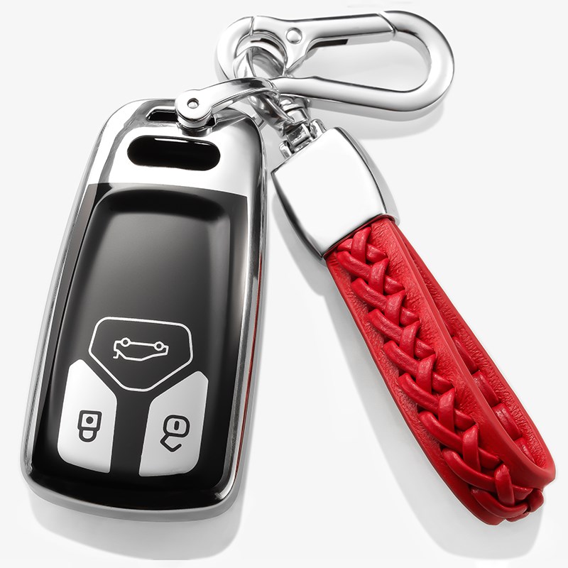 2024奥迪A4L钥匙套21款Q5L钥匙扣奥迪A5壳男女高档汽车钥匙包