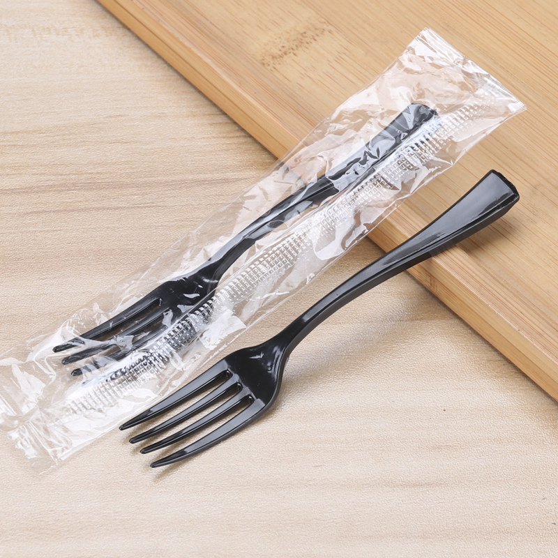 一次性叉子水果叉单支独立包装家用蛋糕叉塑料叉点心水果签小叉子