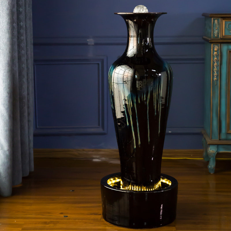 景德镇流水摆件循环水喷泉生财招财办公室桌面装饰品乔迁开业礼品,家居饰品,流水摆件,淘宝优惠券,粉丝福利购,淘宝优惠卷