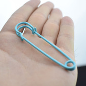 扣 超大百搭胸针固定回形针衣服开衫 彩色复古大别针装 饰大号扣针