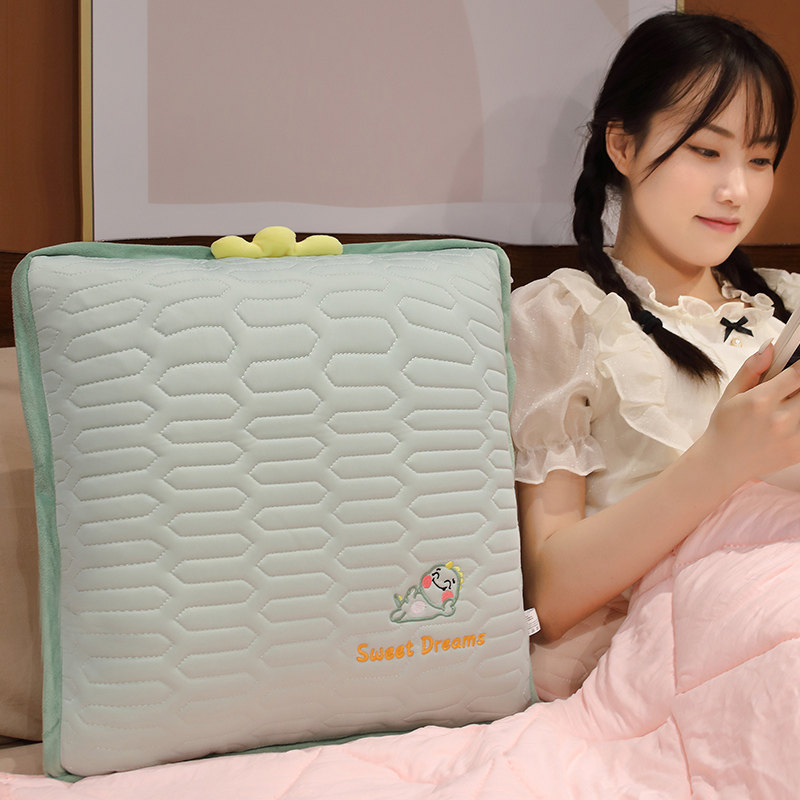 夏季多功能抱枕被子两用凉感二合一毯子办公室午睡空调夏凉被夏天,居家布艺,抱枕被,淘宝优惠券,粉丝福利购,淘宝优惠卷