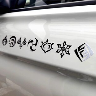 原神 七元素 载入读条 米哈游 二次元行李箱电脑贴纸户外防水车贴