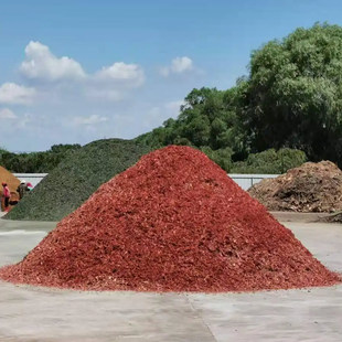 彩色有机覆盖物木屑松树皮造景园林土壤花园庭院花池树穴树皮铺面