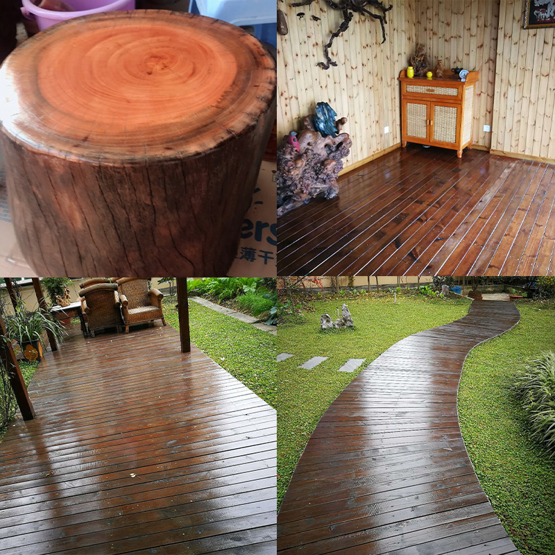 水性木蜡油擦色防腐桐油木用防水清漆透明色实木翻新改色木器漆