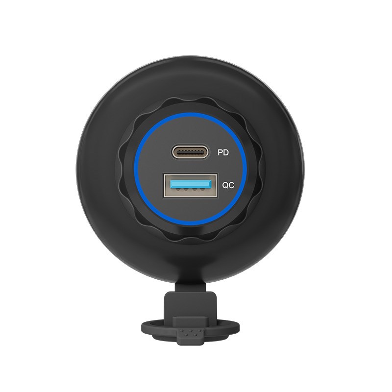 新款车充改装加装usb手机充电口车载充电器快速充电12v-24v通用型