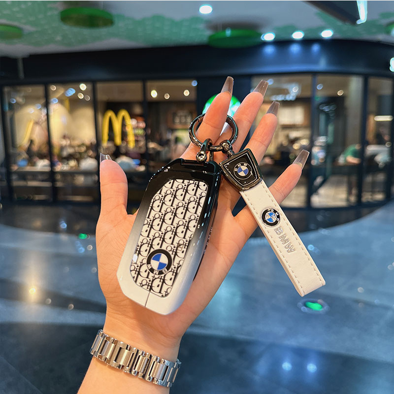 适用于宝马X5钥匙套24款新5系X1X7系735liXXMX6iX车金属保护扣壳