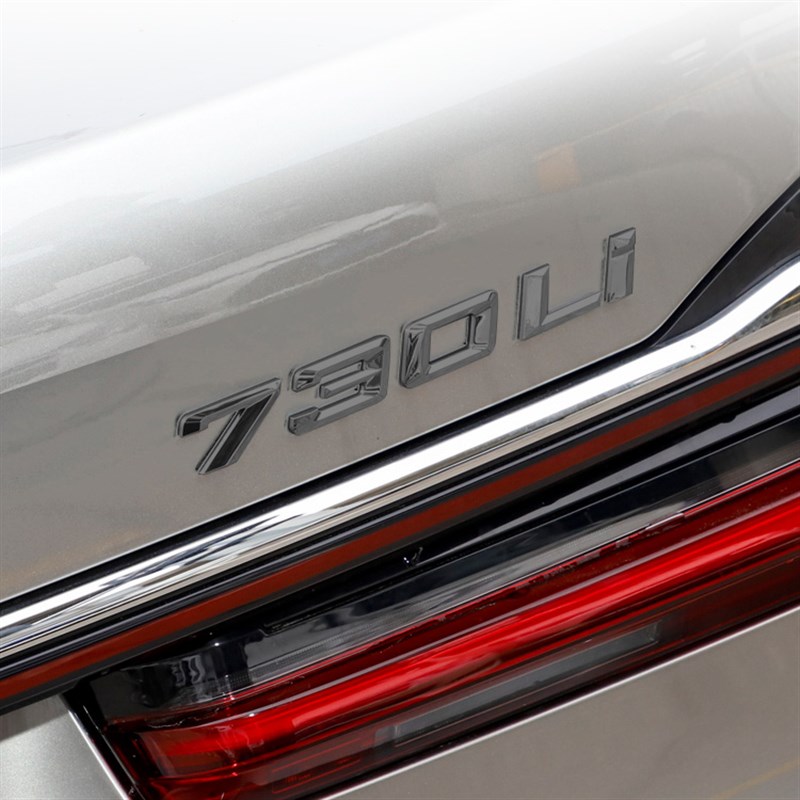 宝马大字体735LI 740LI 750LI M760LI 730LI车标 黑色四驱V12尾标