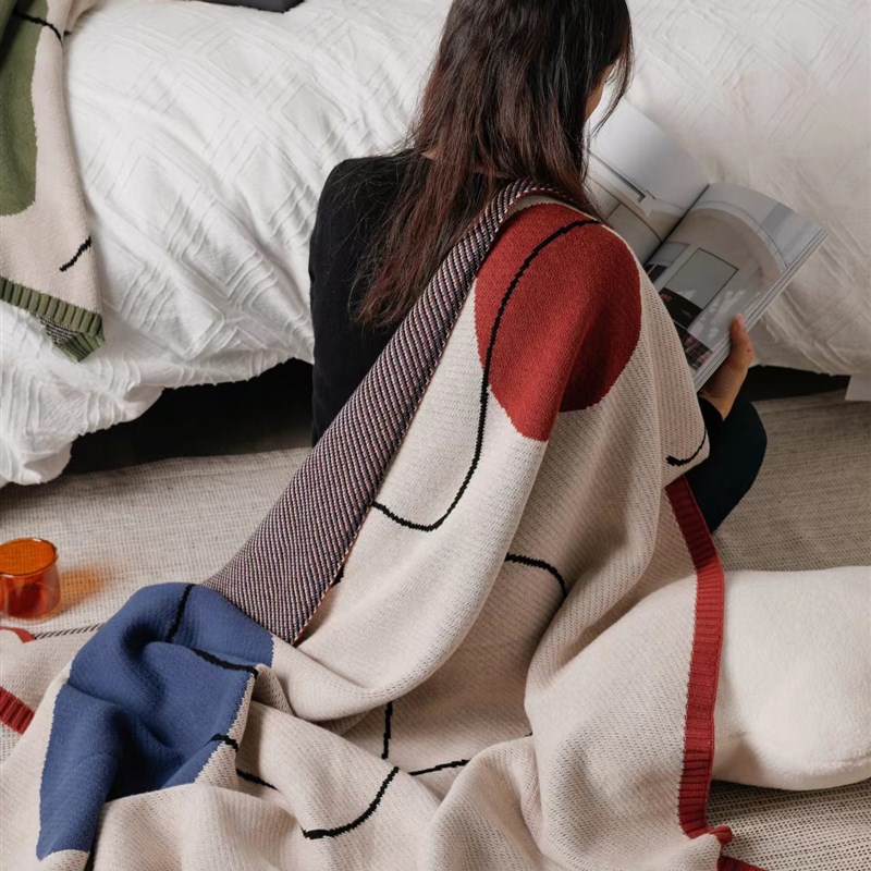 加厚款毛毯办公室午睡毯沙发毯小毯子单人盖腿空调毯夏季盖床毯