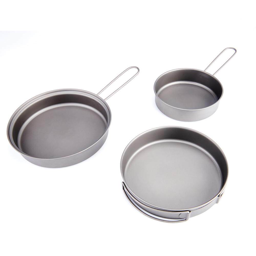 TOAKS千橡树平底钛锅煎锅煎盘户外露营pan-115pan-130pan-145