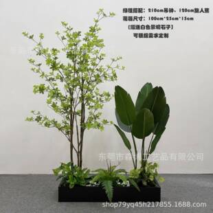 大型仿真仙人掌造景装饰室内橱窗绿植景观楼梯下仿真植物盆景组合