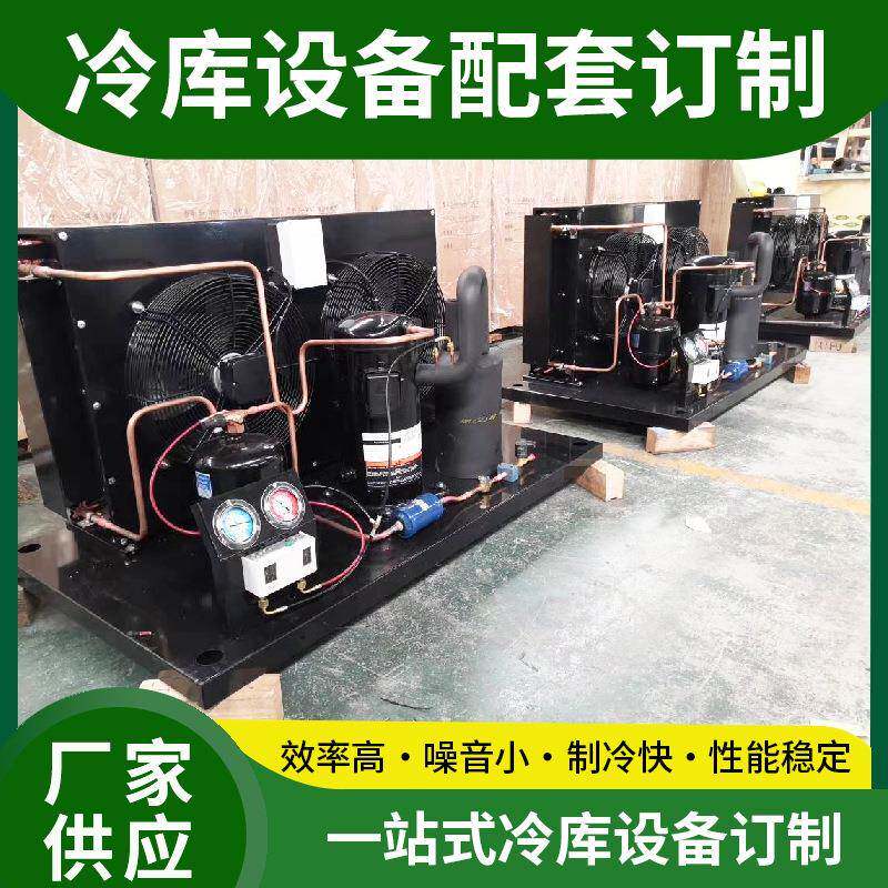 敞开式风冷机组保鲜速冻库冷凝机组冷库活塞低温制冷压缩机组