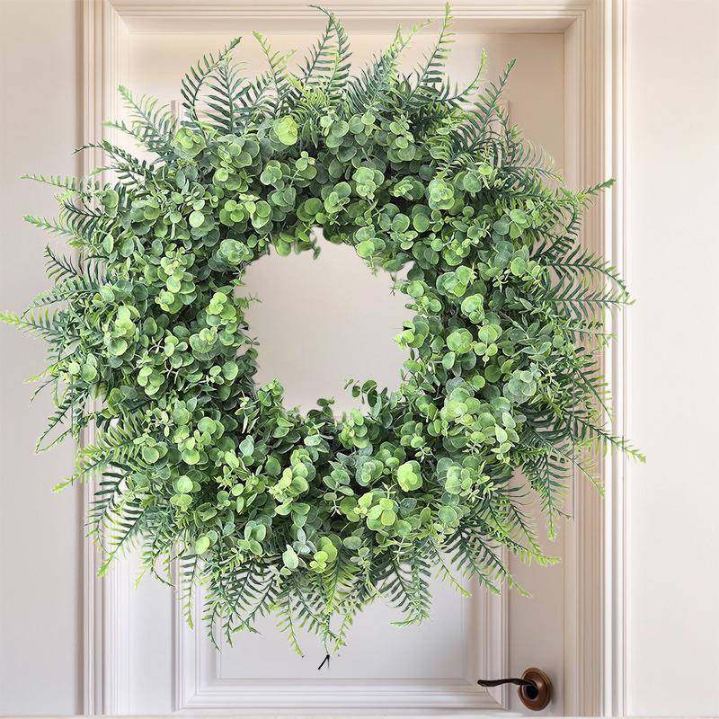 春季尤加利柳叶花环60cm大号仿真花环庭院门挂壁炉墙装饰花环,机械设备,其他机械设备,淘宝优惠券,粉丝福利购,淘宝优惠卷