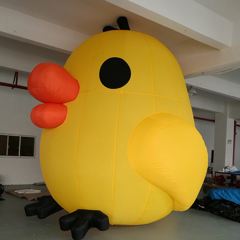 厂家直销新款卡通充气卡通小鸡模型广告拱门节庆用品鸡年布景