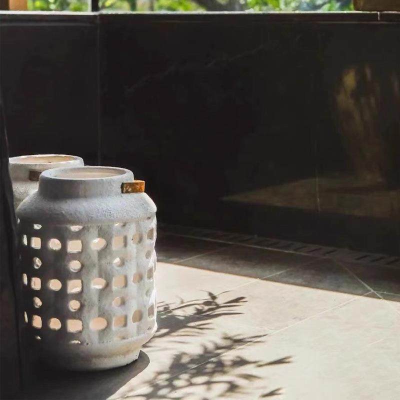 简约复古风镂空陶瓷花瓶风灯民宿样板间售楼处软装插花器饰品摆件,机械设备,其他机械设备,淘宝优惠券,粉丝福利购,淘宝优惠卷