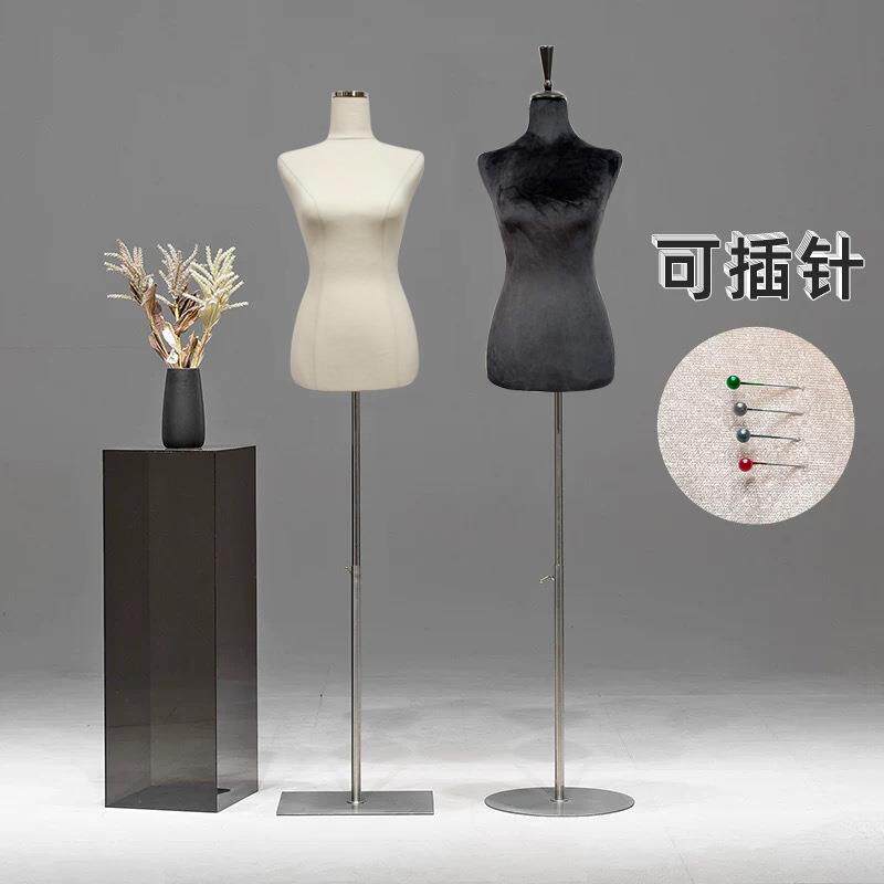 可插针女立体非标裁剪模特泡沫人台模特展示架女模特成人立体裁剪