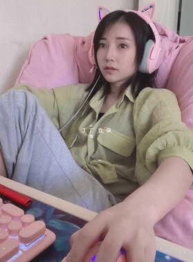 ft电脑椅子懒人沙发单人椅卧室久坐电竞椅子宿舍学生靠背椅