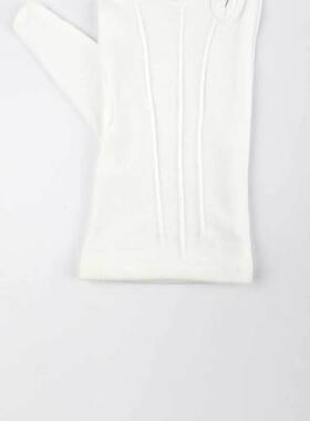 汉盾HD-GP5501涤纶22g背三筋白色礼仪手套（12付/打，260g/打