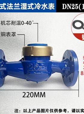 机械水平旋翼式家用工业用数字指针冷热DN100法兰水表螺翼式水表