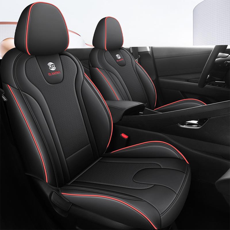 Elantra21-24现代专用汽车座椅套四季耐磨皮革坐垫出口