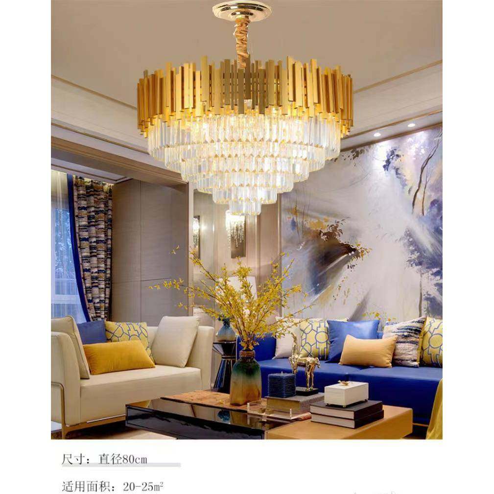 新款轻奢水晶吊灯客厅主灯现代简约餐厅卧室灯创意个性全屋吊灯