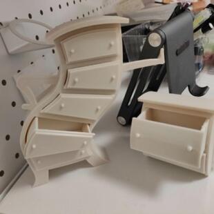 桌面收纳盒壁咚呆萌柜组合抽屉迷你首饰收纳盒桌面收纳小摆件TYmy