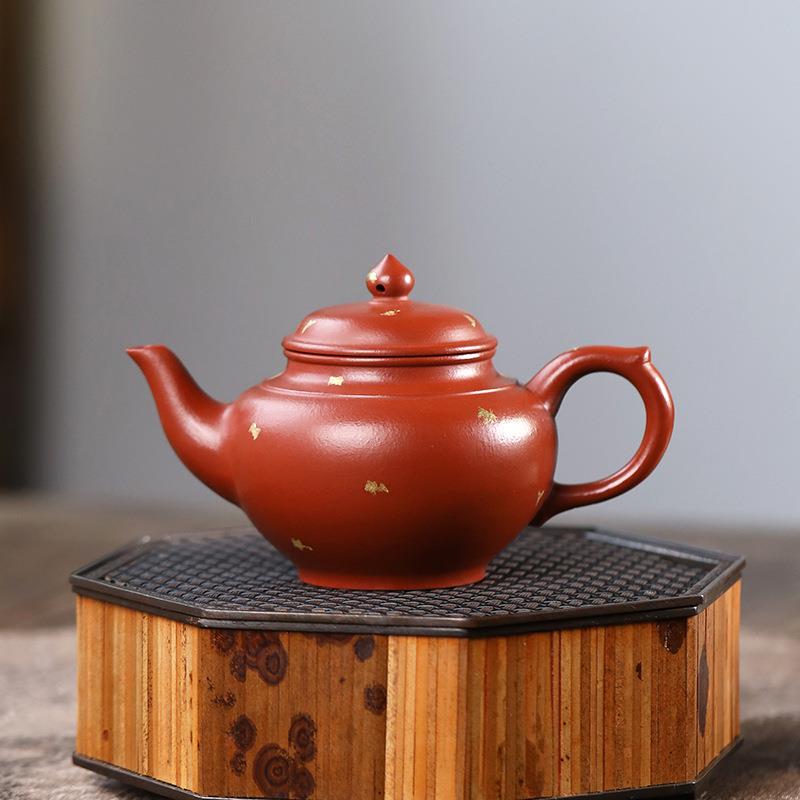 宜兴紫砂壶直销手工茶壶小容量功夫泡茶壶茶具鸡血红朱泥笑樱