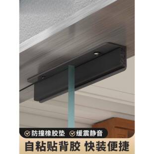 玻璃门挡限位器固定双开单向无框平开推拉门防风止摆阻门器挡门器