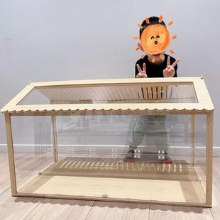 观星仓鼠笼子别墅60金丝熊饲养箱用品送别墅豪华亚克力窝罗加