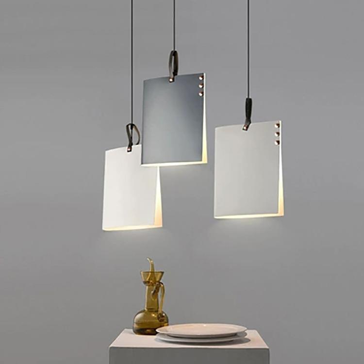 北欧时尚现代简约书店教室吊灯餐厅个性吧台吊灯书本皮包LED灯饰