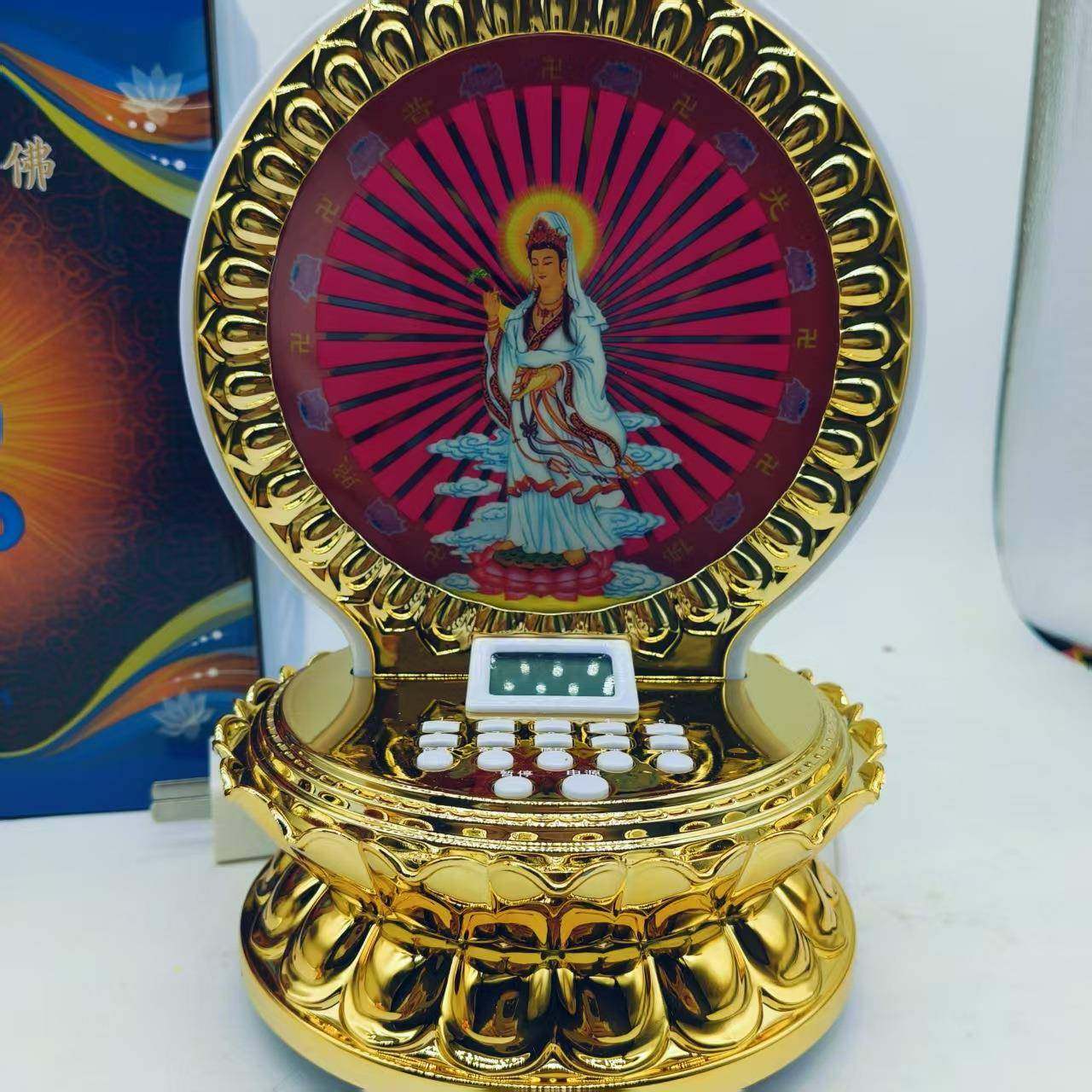 红色背景闪光转动音乐盒插电家用159首摆件工艺品