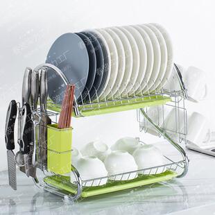 橱柜落地储物置物架厨房多层碗架沥水架碗碟架杂物架家用收纳