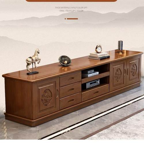 全实木电视柜茶几组合主卧简约现代家用客厅地柜小户型组合柜落地