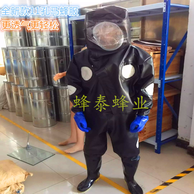 马蜂服加厚防马蜂衣捉胡蜂衣服连体防蜂衣蜂帽全套透气型散热