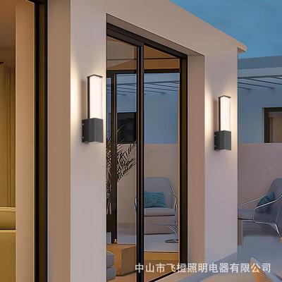 条壁灯外防水庭院门18口前室外长le户d过道阳台台墙壁露灯可调光