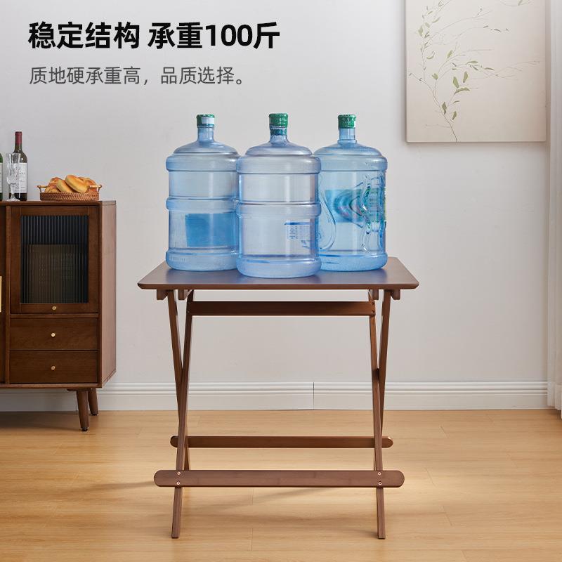 可折叠桌子餐桌用型小方家桌出房租小户简易正方形便携式吃饭MZLJ