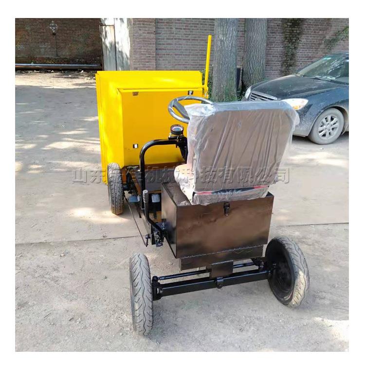 式四轮座驾动翻斗车室内装建修电动拉电灰车筑工电动翻斗地用灰斗