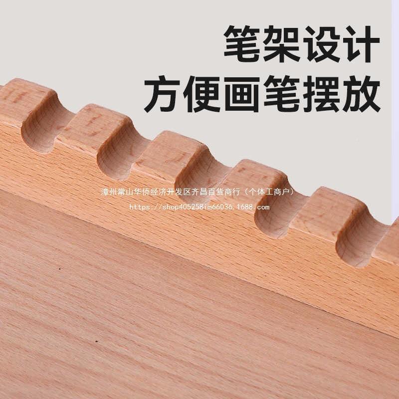 车油画收纳绘画画美料木用制移动58三层置物架实木工具车术颜专可