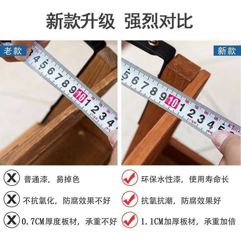 阳台可折叠花物架台挂式花栏悬置架室内护BER栏多吧肉花卉盆栽展