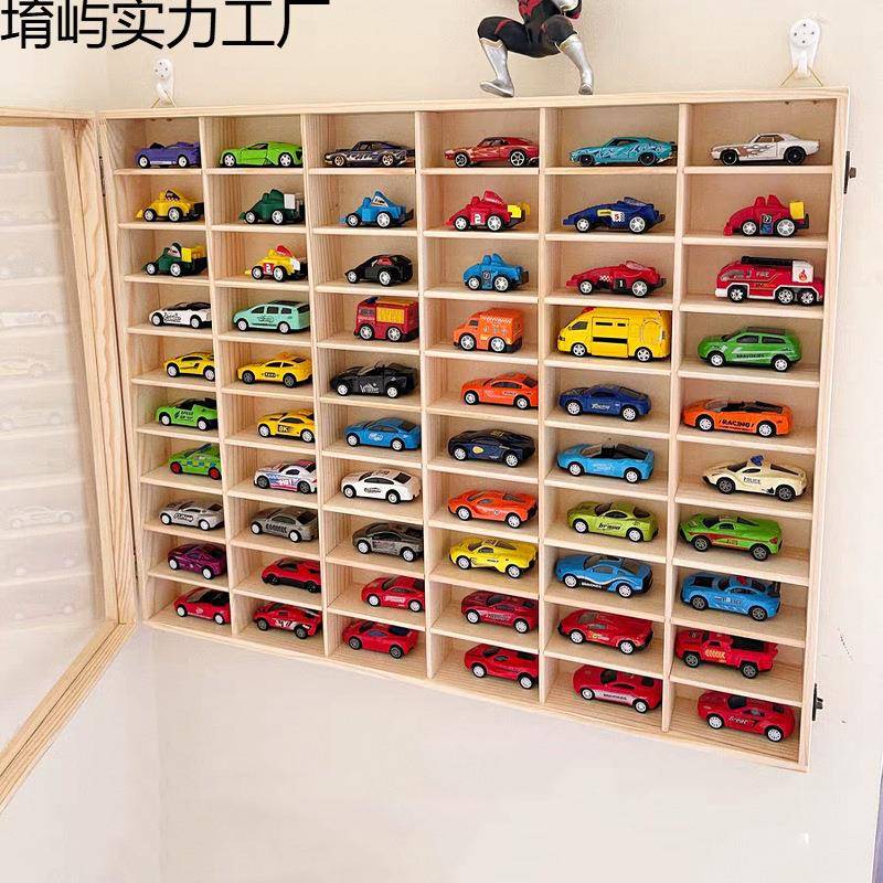 :64小气车轮收纳壁挂展示无品牌/架风火多美卡车玩具车收1纳汽盒