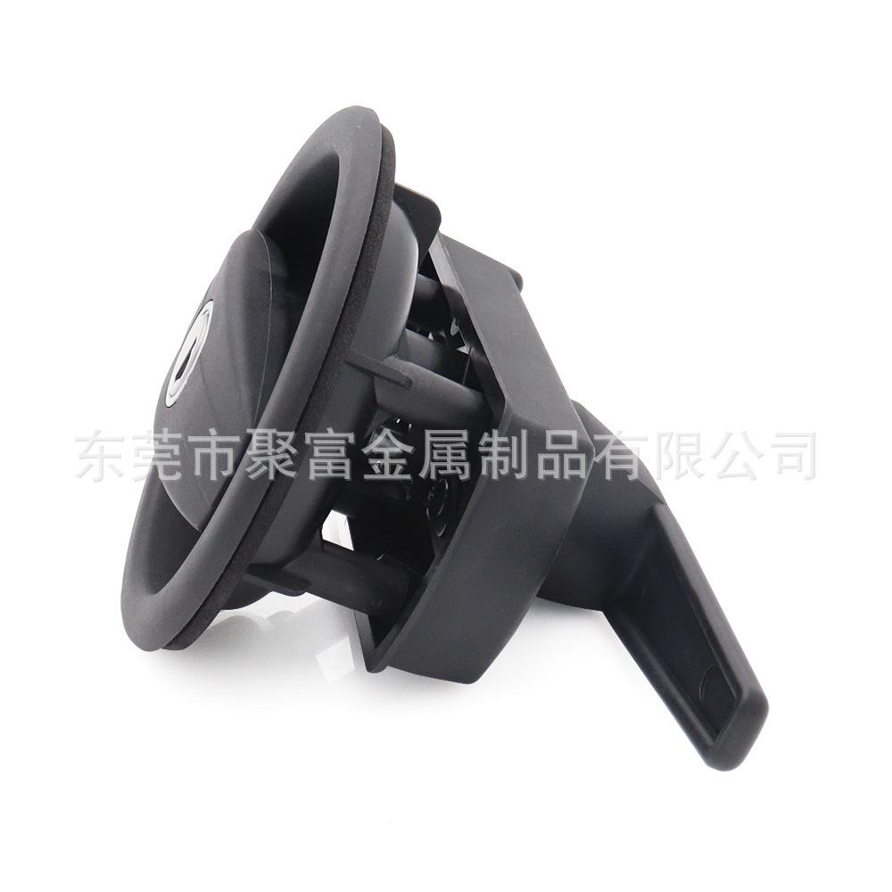 S622塑料圆房车门锁隐形3暗藏式门锁黑色汽壳车厕S6232所门锁圆门