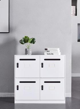 办兆信铁皮文件柜公室落地ZX-FC20资料矮柜柜钢制带储锁物六门信