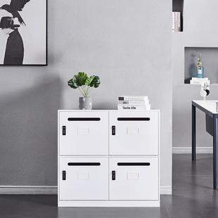 办兆信铁皮文件柜公室落地ZX FC20资料矮柜柜钢制带储锁物六门信