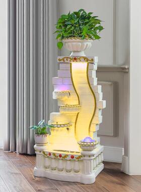 厂家直销欧式流水80394摆件客厅脂泉家居落地树工室艺内创意喷招