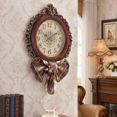 18010欧式 钟表挂时钟客挂厅家用尚吉式 象美大气创意静音静音简约