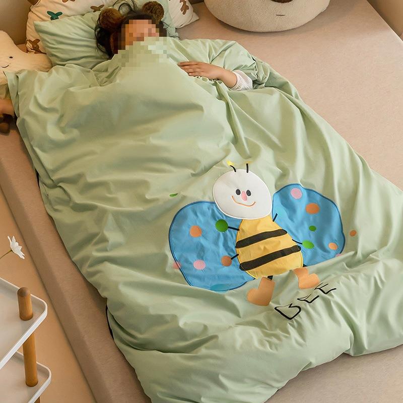 ltao1008季儿童睡袋秋冬厚款中童宝宝婴儿纯防棉四季通用踢被大子