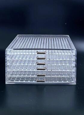 华屉子别亚克力收纳小现货华子美甲钻饰品抽墅整理MVK收纳美甲店