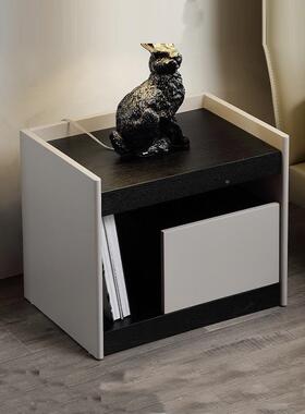 烤NA8831床头柜简约现实木卧室小型床边收纳柜代免SNA8831-安装漆